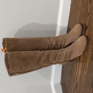 Suede Knee Boots, Sz 9